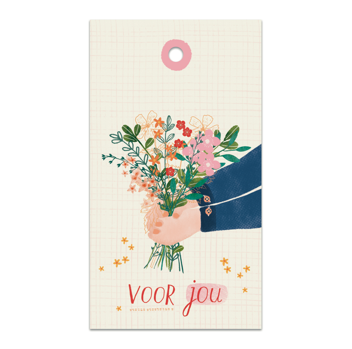 Waarschijnlijk zijde Bereiken Cadeaukaartje bos bloemen 'voor jou' - The Lemonbird Stationery & stamps
